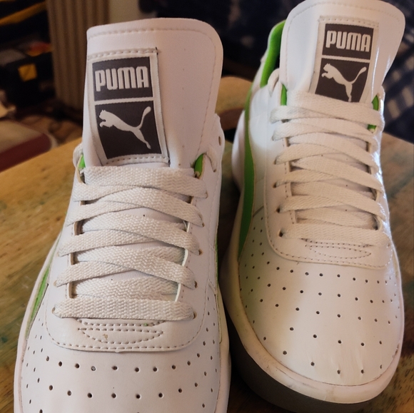 Puma GV Special Mens sz 8.5 Wht/Lime Green - Picture 6 of 6